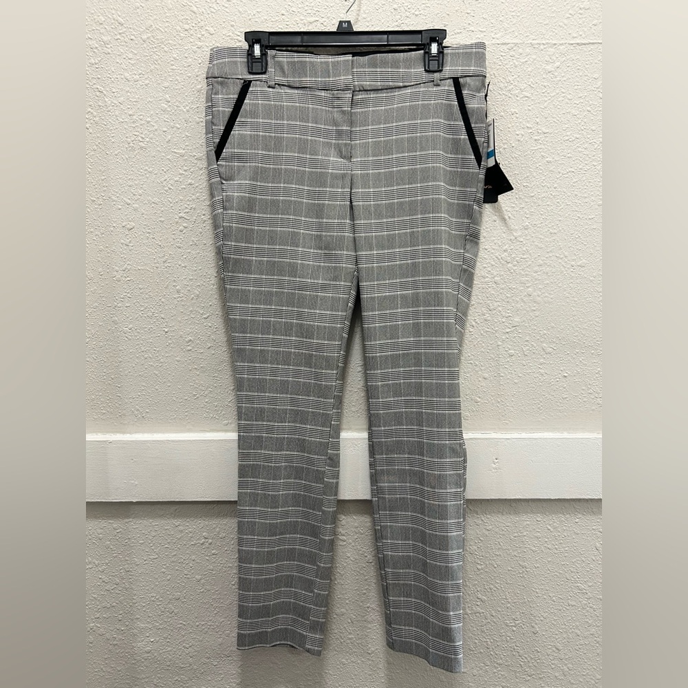Takara Black & White Checked Skinny Pants NWT Size 9
